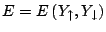 $E=E\left( Y_{\uparrow},Y_{\downarrow} \right)$