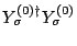 $Y_{\sigma}^{(0)\dag }Y_{\sigma}^{(0)}$