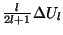 $\frac{l}{2l+1} \Delta U_{l}$